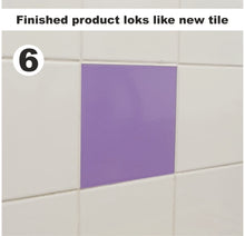 Load image into Gallery viewer, Gloss Tile Stickers Transfers For 150mm x 150mm or 6  x 6 Inches Kitchen / Bathroom Tiles, Pack of 10 or 25 or 50, 30+ Colours PL1