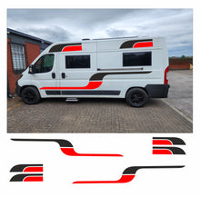 Load image into Gallery viewer, Graphics Decals For Motorhome Caravan Campervan T4 Transit, Sprinter, Vivaro, Many Colors MH52