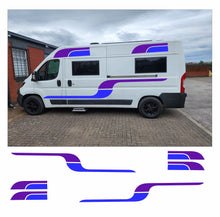 Load image into Gallery viewer, Graphics Decals For Motorhome Caravan Campervan T4 Transit, Sprinter, Vivaro, Many Colors MH52