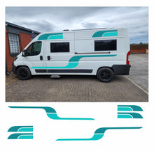 Load image into Gallery viewer, Graphics Decals For Motorhome Caravan Campervan T4 Transit, Sprinter, Vivaro, Many Colors MH52