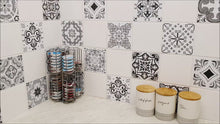 Load and play video in Gallery viewer, Mosaic Tile Stickers, Grey, Pack Of 16, All Sizes, Waterproof, Azulejo Transfers For Kitchen / Bathroom Tiles G51