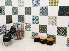 Load image into Gallery viewer, Mosaic Tile Stickers, Pack Of 24, All Sizes, Waterproof, Transfers For Kitchen / Bathroom Tiles C02 - Bolsover Designs