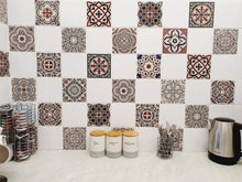 Load image into Gallery viewer, Mosaic Tile Stickers, Pack Of 16, All Sizes, Waterproof, Azulejo Transfers For Kitchen / Bathroom Tiles GT82 - Bolsover Designs