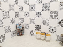 Load image into Gallery viewer, Mosaic Tile Stickers, Grey, Pack Of 16, All Sizes, Waterproof, Azulejo Transfers For Kitchen / Bathroom Tiles G51 - Bolsover Designs