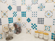 Load image into Gallery viewer, Mosaic Tile Stickers, Pack Of 12, All Sizes, Waterproof, Transfers For Kitchen / Bathroom Tiles GT50 - Bolsover Designs