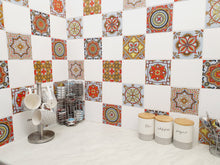 Load image into Gallery viewer, Mosaic Tile Stickers, Pack Of 16, All Sizes, Waterproof, Transfers For Kitchen / Bathroom Tiles C12 - Bolsover Designs
