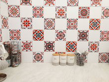 Load image into Gallery viewer, Mosaic Tile Stickers, Pack Of 16, All Sizes, Waterproof, Transfers For Kitchen / Bathroom Tiles C18 - Bolsover Designs