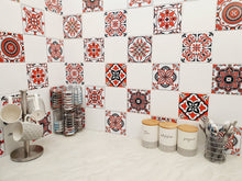 Load image into Gallery viewer, Mosaic Tile Stickers, Pack Of 16, All Sizes, Waterproof, Transfers For Kitchen / Bathroom Tiles C18 - Bolsover Designs