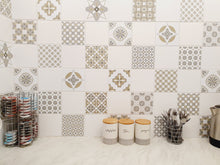Load image into Gallery viewer, Mosaic Tile Stickers, Pack Of 16, All Sizes, Waterproof, Azulejo Transfers For Kitchen / Bathroom Tiles C37 - Bolsover Designs