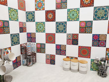 Load image into Gallery viewer, Mosaic Tile Stickers, Pack Of 16, All Sizes, Waterproof, Transfers For Kitchen / Bathroom Tiles GT60 - Bolsover Designs
