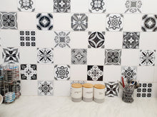 Load image into Gallery viewer, Mosaic Tile Stickers, Pack Of 16, All Sizes, Waterproof, Azulejo Transfers For Kitchen / Bathroom Tiles G33 - Bolsover Designs