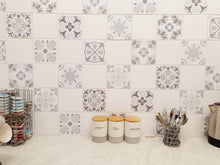 Load image into Gallery viewer, Mosaic Tile Stickers, Pack Of 24, All Sizes, Waterproof, Transfers For Kitchen / Bathroom Tiles G24 - Bolsover Designs
