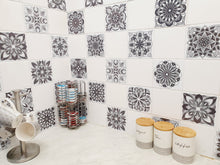 Load image into Gallery viewer, Mosaic Tile Stickers, Pack Of 16, All Sizes, Waterproof, Azulejo Transfers For Kitchen / Bathroom Tiles G35 - Bolsover Designs