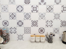 Load image into Gallery viewer, Mosaic Tile Stickers, Pack Of 16, All Sizes, Waterproof, Azulejo Transfers For Kitchen / Bathroom Tiles G31 - Bolsover Designs