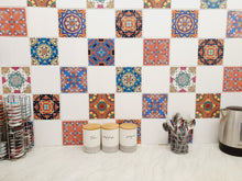 Load image into Gallery viewer, Mosaic Tile Stickers, Pack Of 16, All Sizes, Waterproof, Transfers For Kitchen / Bathroom Tiles GT19