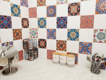 Load image into Gallery viewer, Mosaic Tile Stickers, Pack Of 16, All Sizes, Waterproof, Transfers For Kitchen / Bathroom Tiles GT19