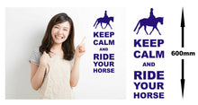 Load image into Gallery viewer, Keep Calm And Ride Your Horse Wall Art Decal Sticker For Bedroom Wall, Window - Bolsover Designs