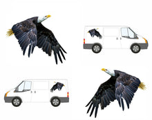 Load image into Gallery viewer, PAIR Flying Eagles Graphics Decals Stickers for Van Motorhome Camper Car Lorry Caravan 2 Sizes - Bolsover Designs