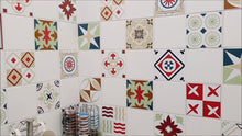 Load and play video in Gallery viewer, Mosaic Tile Stickers, Pack Of 16, All Sizes, Waterproof, Azulejo Transfers For Kitchen / Bathroom Tiles C47