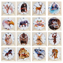 Load image into Gallery viewer, Animal Clocks, A Choice Of Animals on a Quartz Clock. Stand or Wall Mounted, 200mm, Battery Included
