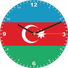 Load image into Gallery viewer, Flag Clock - Beginning With A - G, Flag Of Your Chosen Country On A Quartz Clock, Stand or Wall Mounted, 200mm
