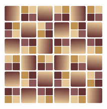 Load image into Gallery viewer, Mosaic Tile Stickers Brown, Pack Of 20, All Sizes, Waterproof, Transfers For Kitchen / Bathroom Tiles BB01 - Bolsover Designs