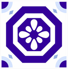 Load image into Gallery viewer, Mosaic Tile Stickers, Pack Of 16, All Sizes, Waterproof, Blue Transfers For Kitchen / Bathroom Tiles BL04 - Bolsover Designs