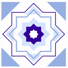 Load image into Gallery viewer, Mosaic Tile Stickers, Pack Of 16, All Sizes, Waterproof, Blue Transfers For Kitchen / Bathroom Tiles BL04 - Bolsover Designs