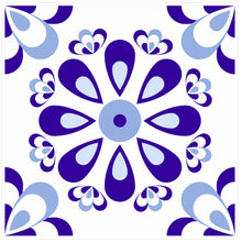 Load image into Gallery viewer, Mosaic Tile Stickers, Pack Of 16, All Sizes, Waterproof, Blue Transfers For Kitchen / Bathroom Tiles BL04 - Bolsover Designs