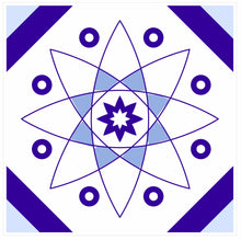 Load image into Gallery viewer, Mosaic Tile Stickers, Pack Of 16, All Sizes, Waterproof, Blue Transfers For Kitchen / Bathroom Tiles BL04 - Bolsover Designs