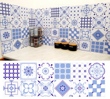 Load image into Gallery viewer, Mosaic Tile Stickers, Pink, Pack Of 24, All Sizes, Waterproof, Azulejo Transfers For Kitchen / Bathroom Tiles BL06 - Bolsover Designs