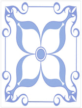 Load image into Gallery viewer, Pack Of 12 Blue Pattern Mosaic Waterproof Tile Stickers, Transfers For 150mm x 200mm or 200mm x 250mm Kitchen or Bathroom Tiles Design BL06 - Bolsover Designs
