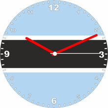 Load image into Gallery viewer, Flag Clock - Beginning With A - G, Flag Of Your Chosen Country On A Quartz Clock, Stand or Wall Mounted, 200mm