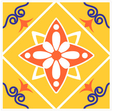 Load image into Gallery viewer, Mosaic Tile Stickers, Pack Of 16, All Sizes, Waterproof, Azulejo Transfers For Kitchen / Bathroom Tiles C13 - Bolsover Designs