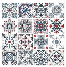 Load image into Gallery viewer, Mosaic Tile Stickers, Pack Of 16, All Sizes, Waterproof, Azulejo Transfers For Kitchen / Bathroom Tiles C15 - Bolsover Designs