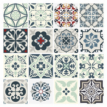 Load image into Gallery viewer, Mosaic Tile Stickers, Pack Of 16, All Sizes, Waterproof, Azulejo Transfers For Kitchen / Bathroom Tiles C16 - Bolsover Designs