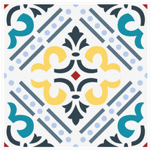 Load image into Gallery viewer, Mosaic Tile Stickers, Pack Of 16, All Sizes, Waterproof, Azulejo Transfers For Kitchen / Bathroom Tiles C17 - Bolsover Designs