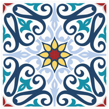 Load image into Gallery viewer, Mosaic Tile Stickers, Pack Of 16, All Sizes, Waterproof, Azulejo Transfers For Kitchen / Bathroom Tiles C17 - Bolsover Designs