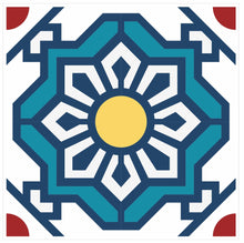 Load image into Gallery viewer, Mosaic Tile Stickers, Pack Of 16, All Sizes, Waterproof, Azulejo Transfers For Kitchen / Bathroom Tiles C17 - Bolsover Designs