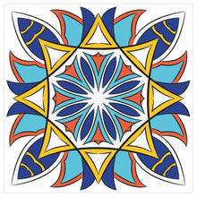 Load image into Gallery viewer, Mosaic Tile Stickers, Pack Of 16, All Sizes, Waterproof, Azulejo Transfers For Kitchen / Bathroom Tiles C19 - Bolsover Designs