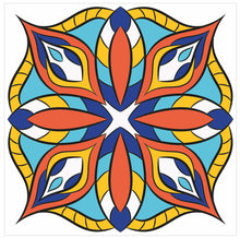 Load image into Gallery viewer, Mosaic Tile Stickers, Pack Of 16, All Sizes, Waterproof, Azulejo Transfers For Kitchen / Bathroom Tiles C19 - Bolsover Designs