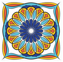 Load image into Gallery viewer, Mosaic Tile Stickers, Pack Of 16, All Sizes, Waterproof, Azulejo Transfers For Kitchen / Bathroom Tiles C19 - Bolsover Designs
