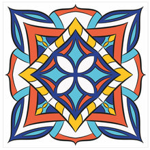 Load image into Gallery viewer, Mosaic Tile Stickers, Pack Of 16, All Sizes, Waterproof, Azulejo Transfers For Kitchen / Bathroom Tiles C19 - Bolsover Designs