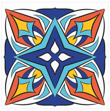 Load image into Gallery viewer, Mosaic Tile Stickers, Pack Of 16, All Sizes, Waterproof, Azulejo Transfers For Kitchen / Bathroom Tiles C19 - Bolsover Designs