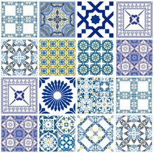 Load image into Gallery viewer, Mosaic Tile Stickers, Pack Of 24, All Sizes, Waterproof, Transfers For Kitchen / Bathroom Tiles C01 - Bolsover Designs