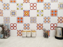 Load image into Gallery viewer, Mosaic Tile Stickers, Pack Of 16, All Sizes, Waterproof, Transfers For Kitchen / Bathroom Tiles C25 - Bolsover Designs