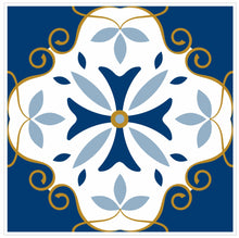 Load image into Gallery viewer, Mosaic Tile Stickers, Pack Of 16, All Sizes, Waterproof, Azulejo Transfers For Kitchen / Bathroom Tiles C28 - Bolsover Designs