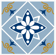 Load image into Gallery viewer, Mosaic Tile Stickers, Pack Of 16, All Sizes, Waterproof, Azulejo Transfers For Kitchen / Bathroom Tiles C28 - Bolsover Designs