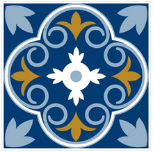 Load image into Gallery viewer, Mosaic Tile Stickers, Pack Of 16, All Sizes, Waterproof, Azulejo Transfers For Kitchen / Bathroom Tiles C28 - Bolsover Designs