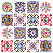 Load image into Gallery viewer, Mosaic Tile Stickers, Pack Of 16, All Sizes, Waterproof, Transfers For Kitchen / Bathroom Tiles C30 - Bolsover Designs